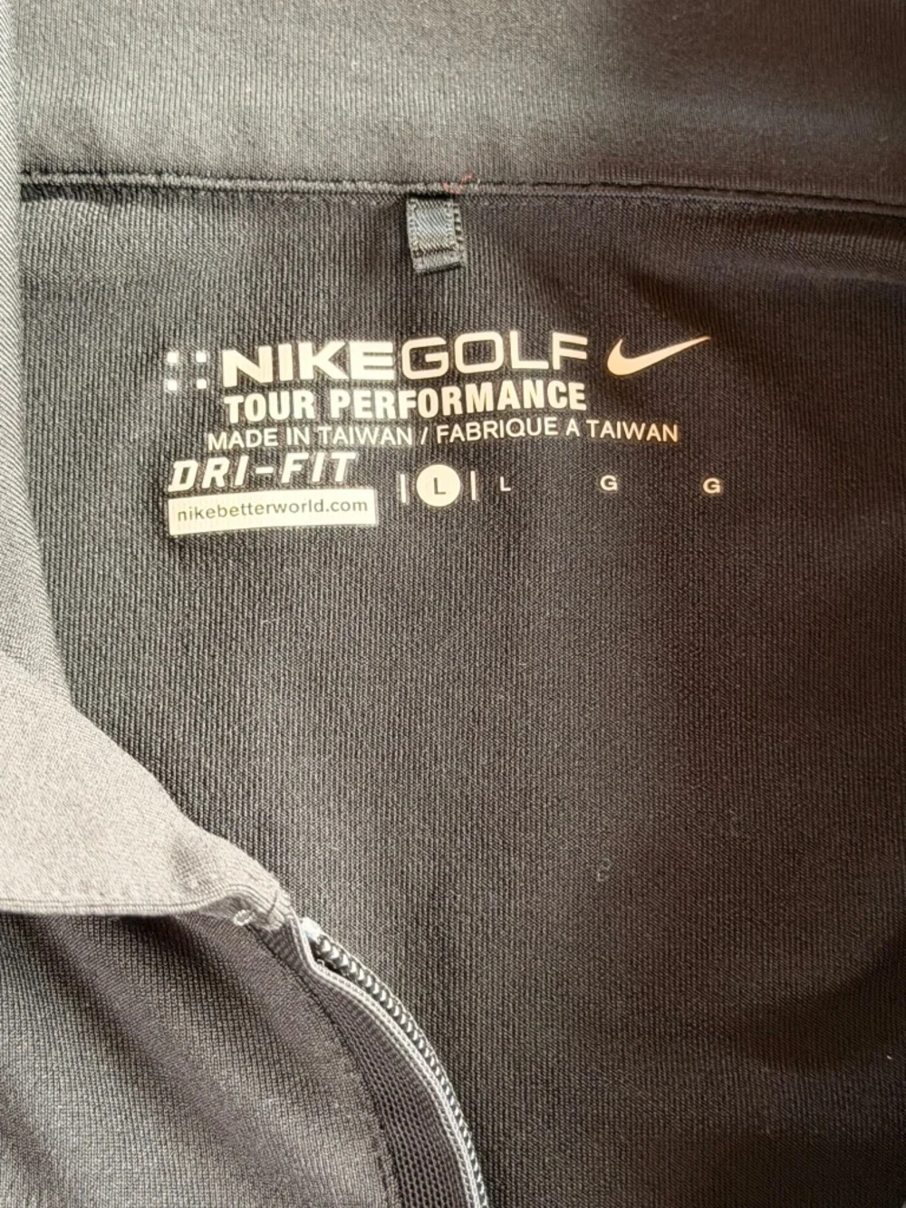 Nike Golf Dri-FIT Sleeveless 1/4 Zip Top Black Size M Womens Athletic
